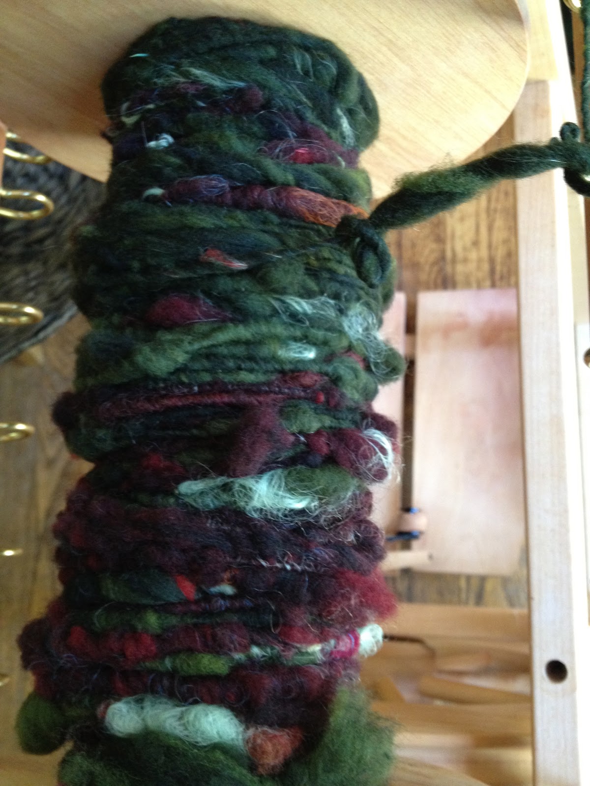 CENTERING WITH FIBER: Spinning yarn with Saori weaving in mind