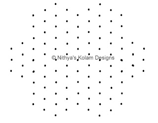 1 Diwali Kolam with interlocked dots