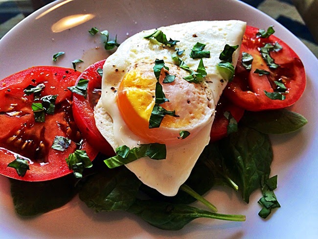 Served Sonni Side Up: Caprese Eggs