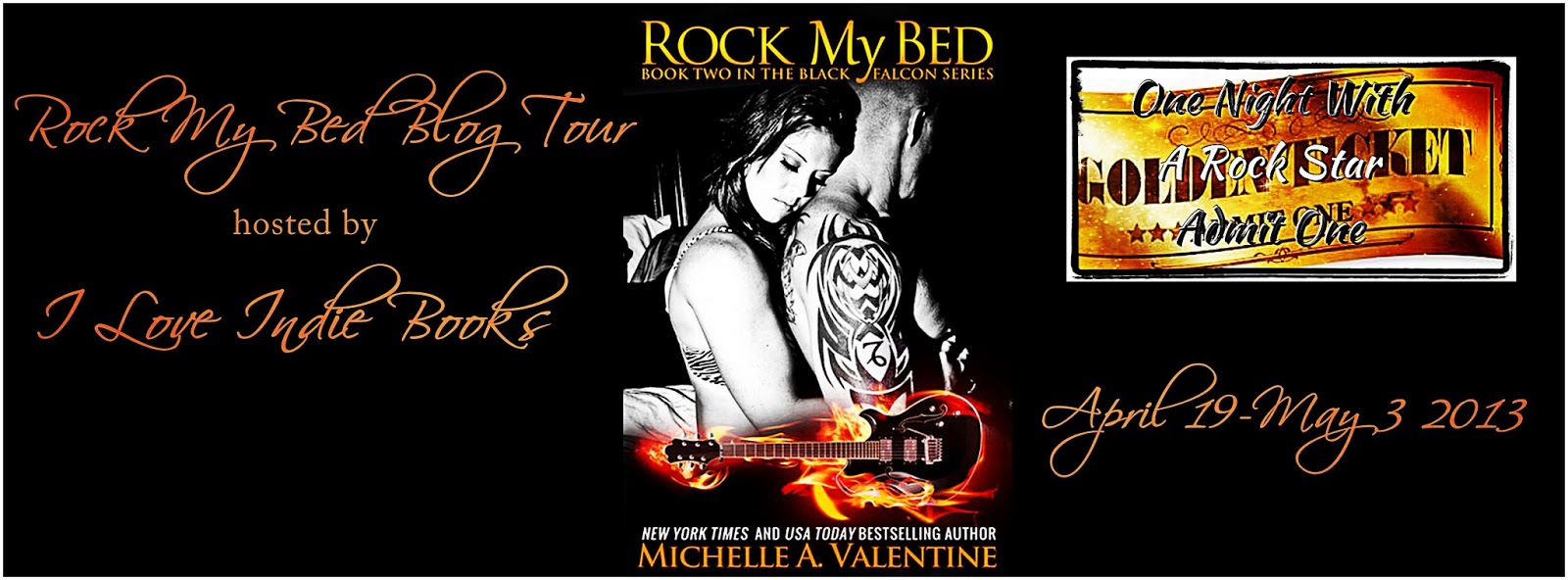 Blog Tour and Giveaway Rock My Bed Michelle Valentine Reviews by