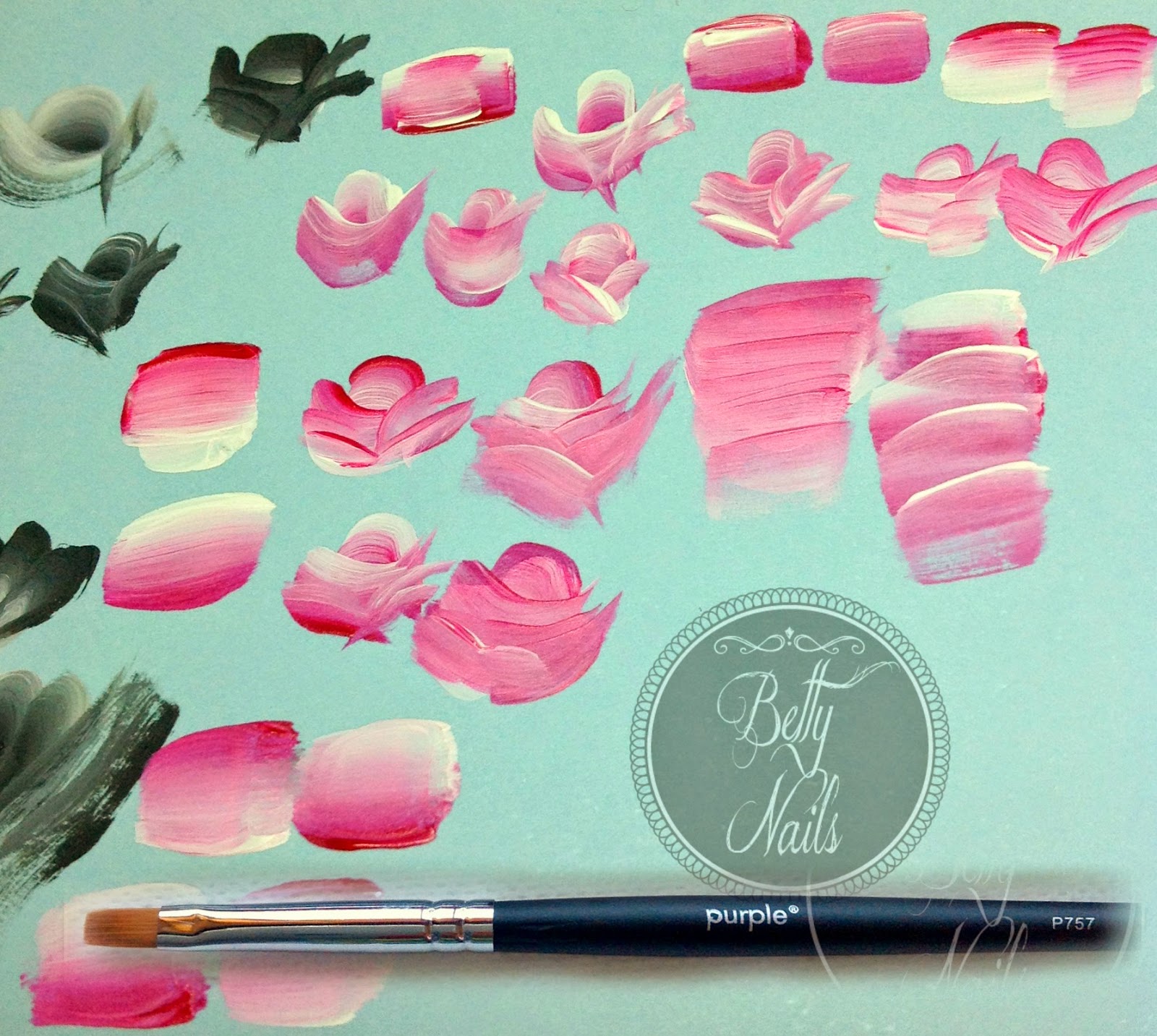 Betty Nails Purple Professional NEWs Professional Nail Art & Gel Brushes