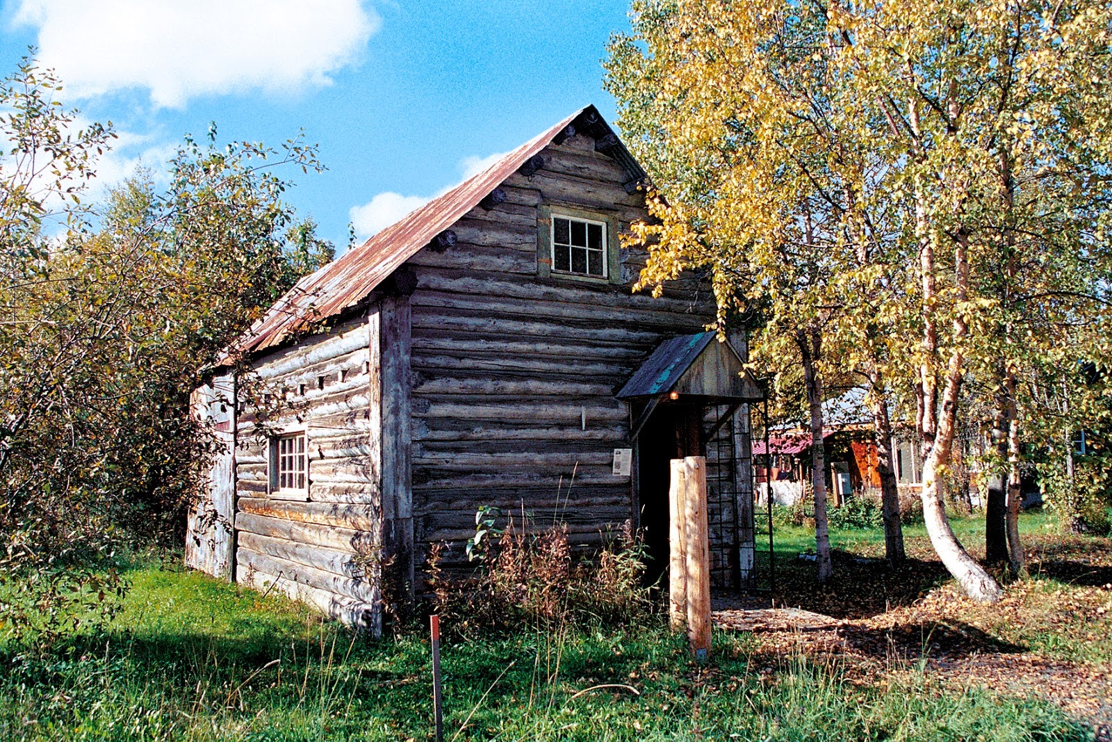 Two story historic log cabin in Talkeetna, Alaska One of Talkeetna's historic cabins.