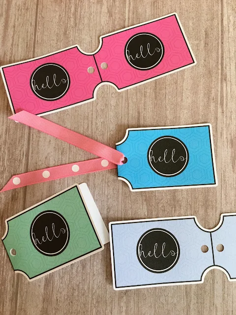 Silhouette portrait, silhouette cameo, print and cut, double sided print and cut cardstock gift tag