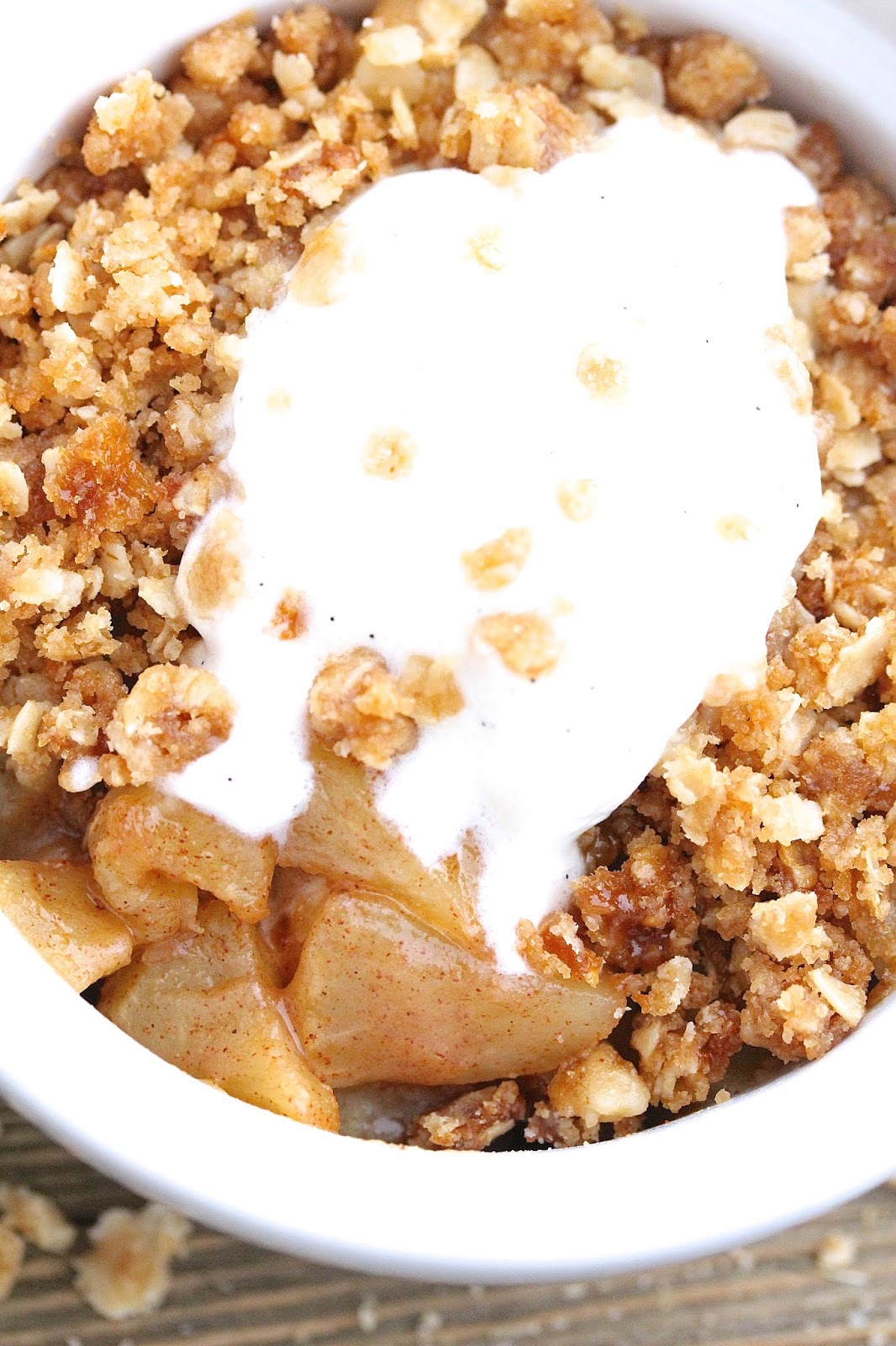 MICROWAVE APPLE CRISP FOR ONE In Good Flavor Great Recipes Great