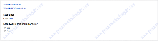 Identifying the articles task Identifying the articles task on Figure Eight