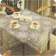 Mantel Cuadrado "Escarcha" a Crochet Mantel Cuadrado "Escarcha" a Crochet