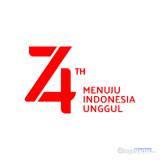 HUT RI 74 (2019) Logo vector (.cdr)