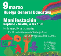 Cartel de convocatoria a la manifestación en Madrid el día 09 de Marzo. CCOOAytoleganes_Educacion