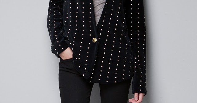 ZARA is the new black: La chaqueta de terciopelo tachuelas de Zara