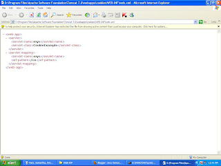 Correct way of writing web.xml showed in Internet Explorer