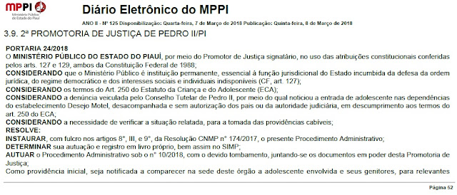Prefeitura interdita motel em Pedro II prefeitura interdita motel sem alvará em Pedro II