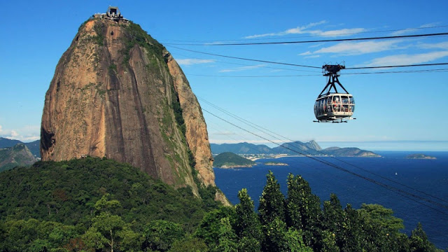 Núi Sugar Loaf ở Rio De Janeiro Brazil