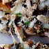 Grilled Ciabatta Pizza with Chicken and Vegetables
