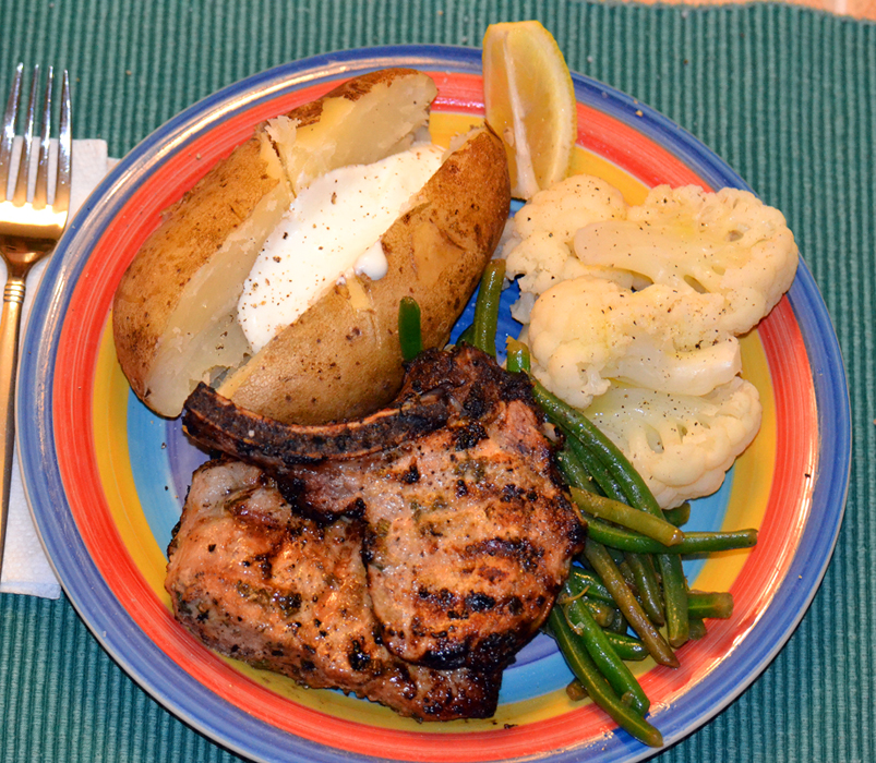 The Fork and Dagger: GLiB 'Chops and Lemon Shallot Green Beans