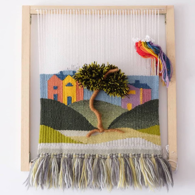 tapiz paisaje - cordelia - tapestry - weaving