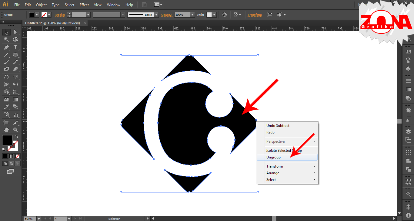 Cara Membuat Logo Carrefour Dengan Adobe Illustrator CS6 Cara Membuat Logo Carrefour Dengan Adobe Illustrator CS6