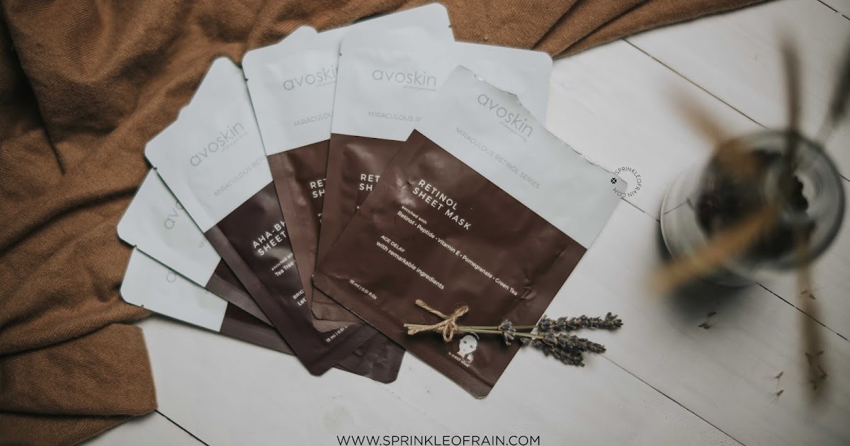 [REVIEW] Avoskin Retinol Sheet Mask dan AHABHAPHA Sheet Mask