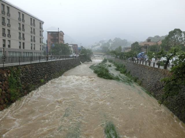 が 強い 雨脚