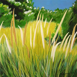 grass acrylic beach canvas painting landscape paintings grasses abstract oregon melody cleary artist fine