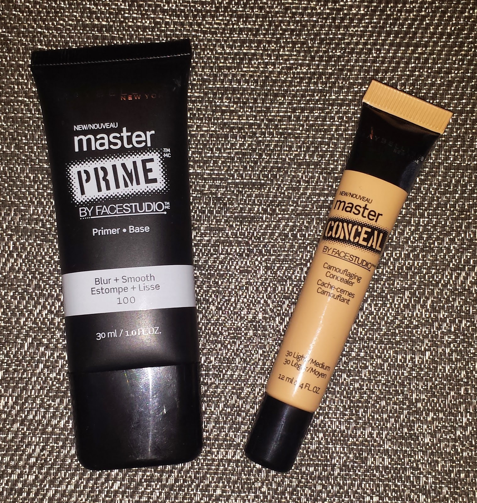 Maybelline Master Prime Blur and Smooth and Master Conceal By Face Studio