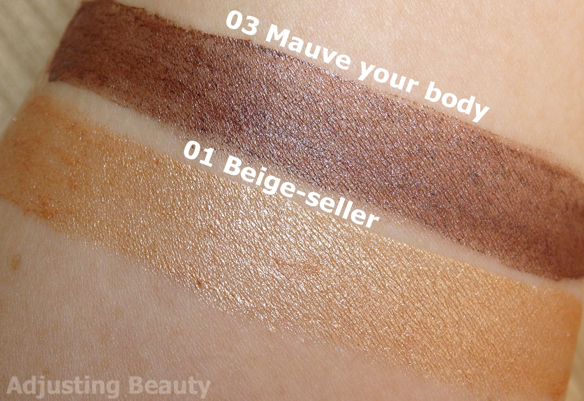 Review: Bourjois Satin Edition 24h Eyeshadow (01 Beige-seller, 03 Mauve ...