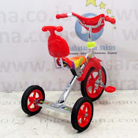 sepeda roda tiga bmx exotic krom pernekel