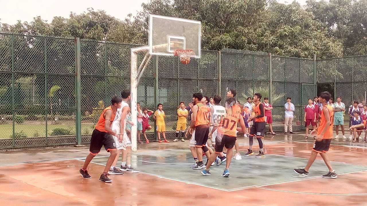 The Indian Public School, Dehradun, Uttrakhand A friendly basketball