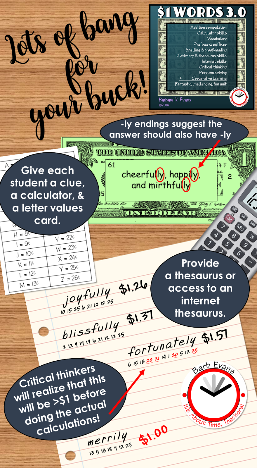 It's About Time, Teachers!: The Great $1 Word Challenge