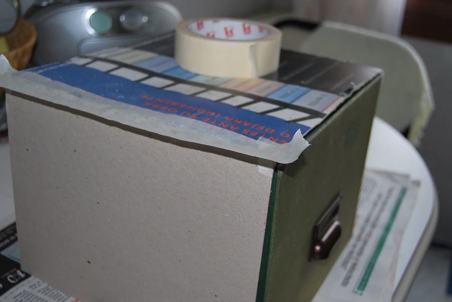 Como hacer una caja de carton para ficheros.
