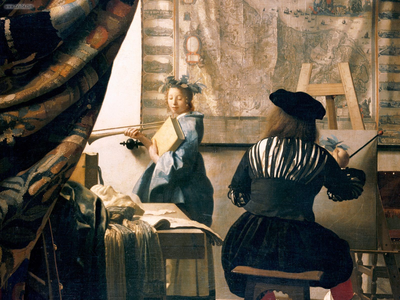 Johannes Vermeer The Allegory of Painting, 1666 Tutt'Art Pittura