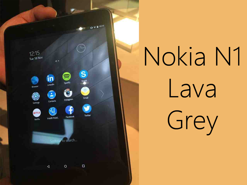 Nokia N1 Lava Grey Model Actual Photos Revealed