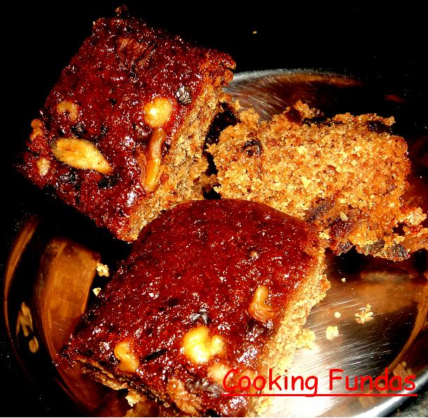 Cooking fundas eggless date and walnut cake