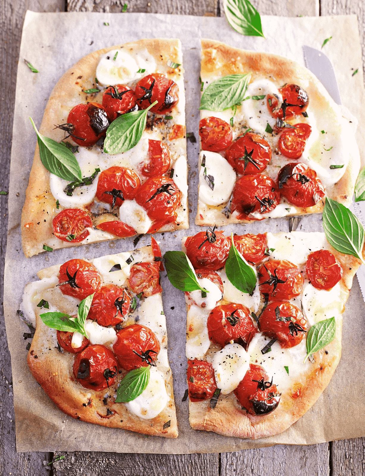 Pizza blanche aux tomates cerises Vinzalice Magazine