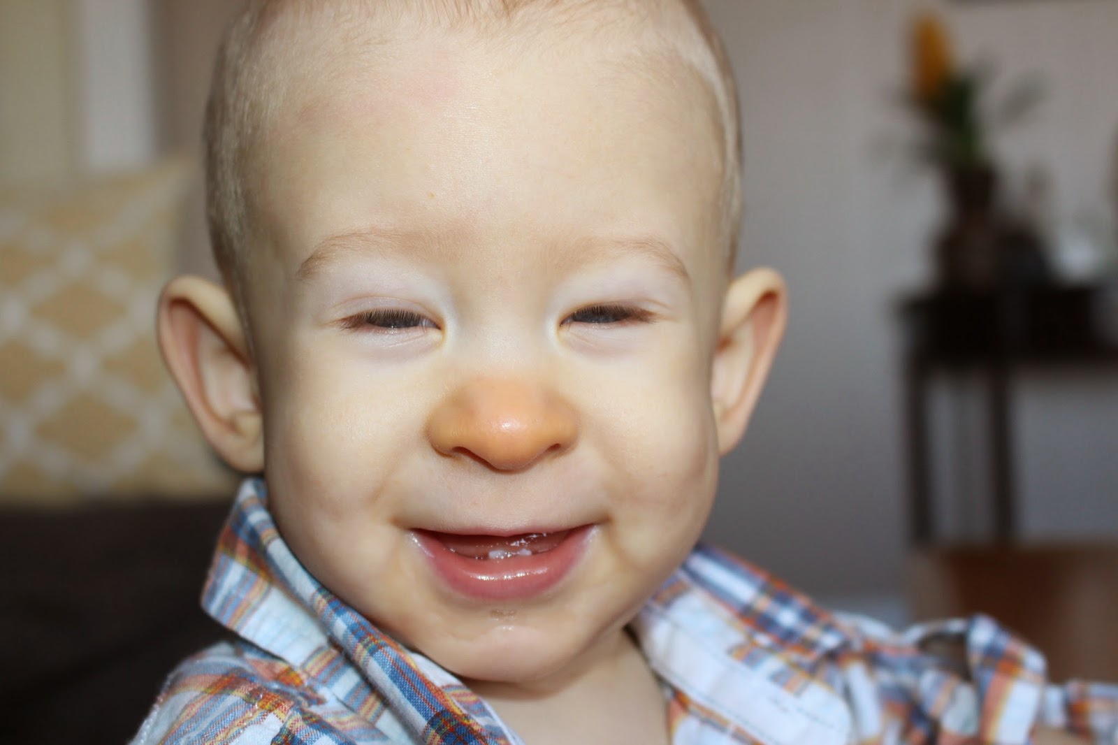 Life is Goode I have a silly baby with an orange nose.