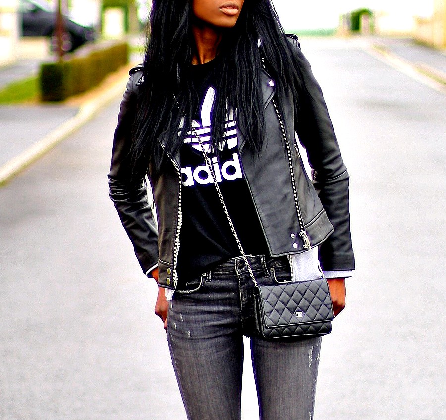 woc-chanel-veste-cuir-t-shirt-adidas-blog-mode woc-chanel-veste-cuir-t-shirt-adidas-blog-mode