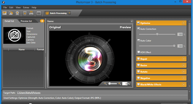 Photomizer Dashboard