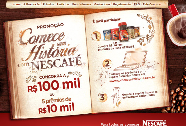 Participar da promoção Nescafé 2014