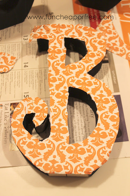 Wooden letter B with paper, from Fun Cheap or Free
