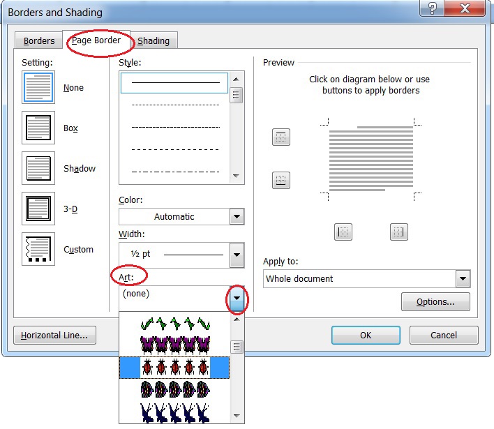 BELAJAR MAKALAH CARA MEMBUAT BINGKAI (BORDER) DI