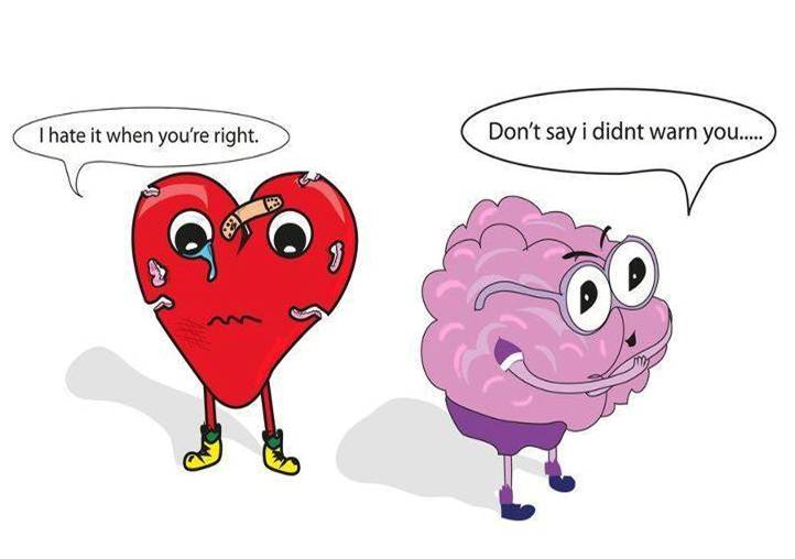Heart and brain. Мозг и сердце. Мозг против сердца. Борьба мозга и сердца. Мозг с сердечком.