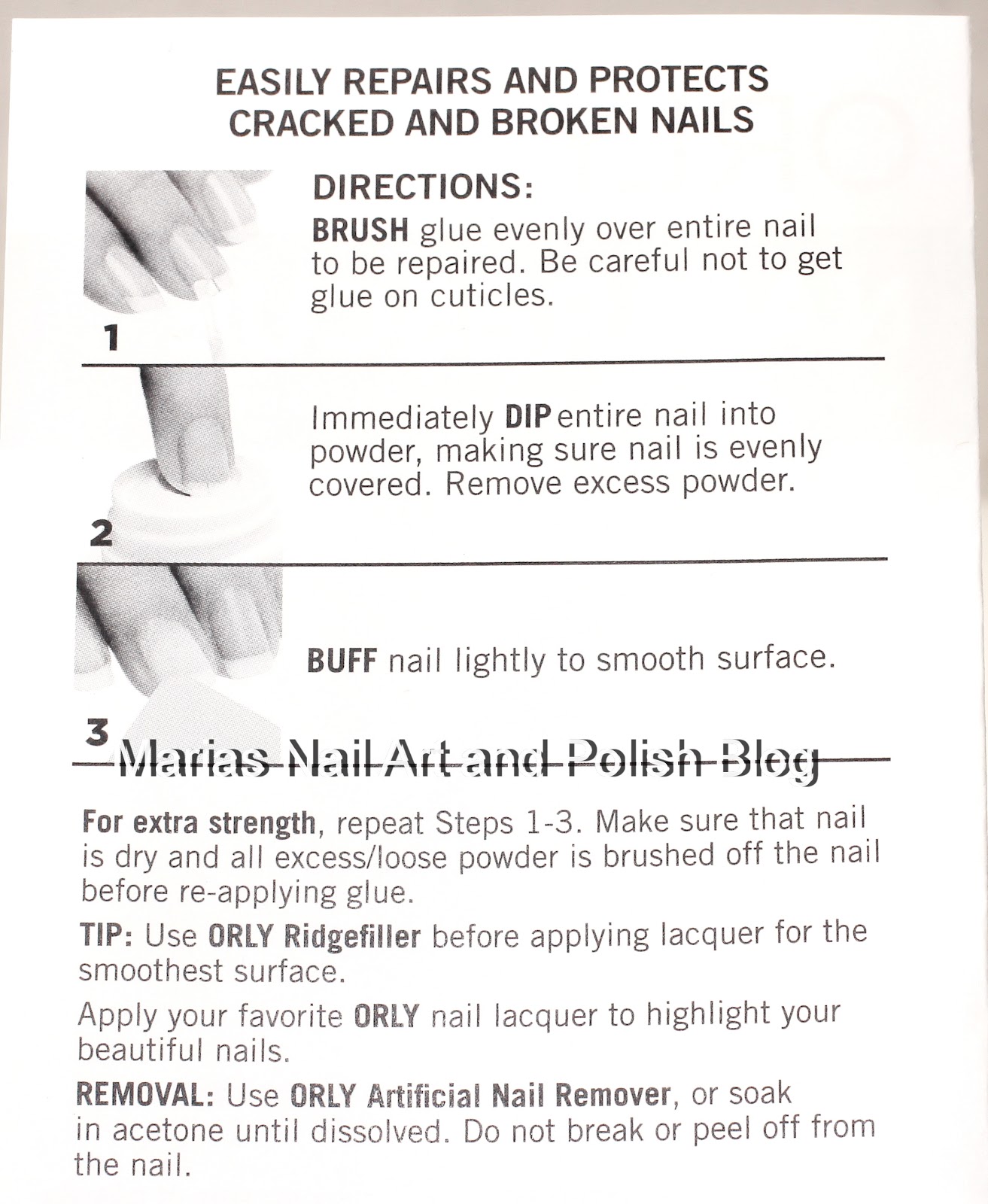 Marias Nail Art and Polish Blog Orly Nail Rescue 1½ months with the