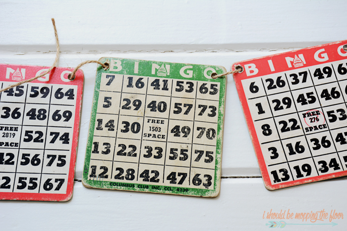 I Should Be Mopping The Floor Vintage BINGO Card Banner