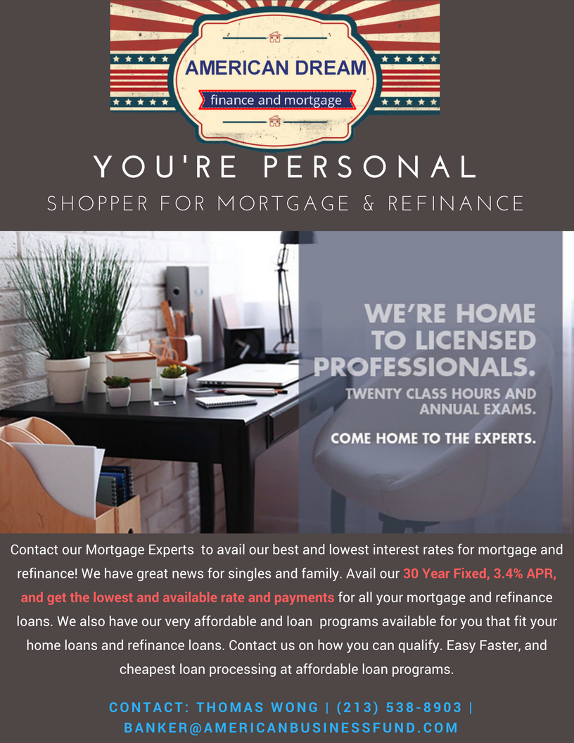 American Dream Finance and Mortgage 20 class hours, annual exams