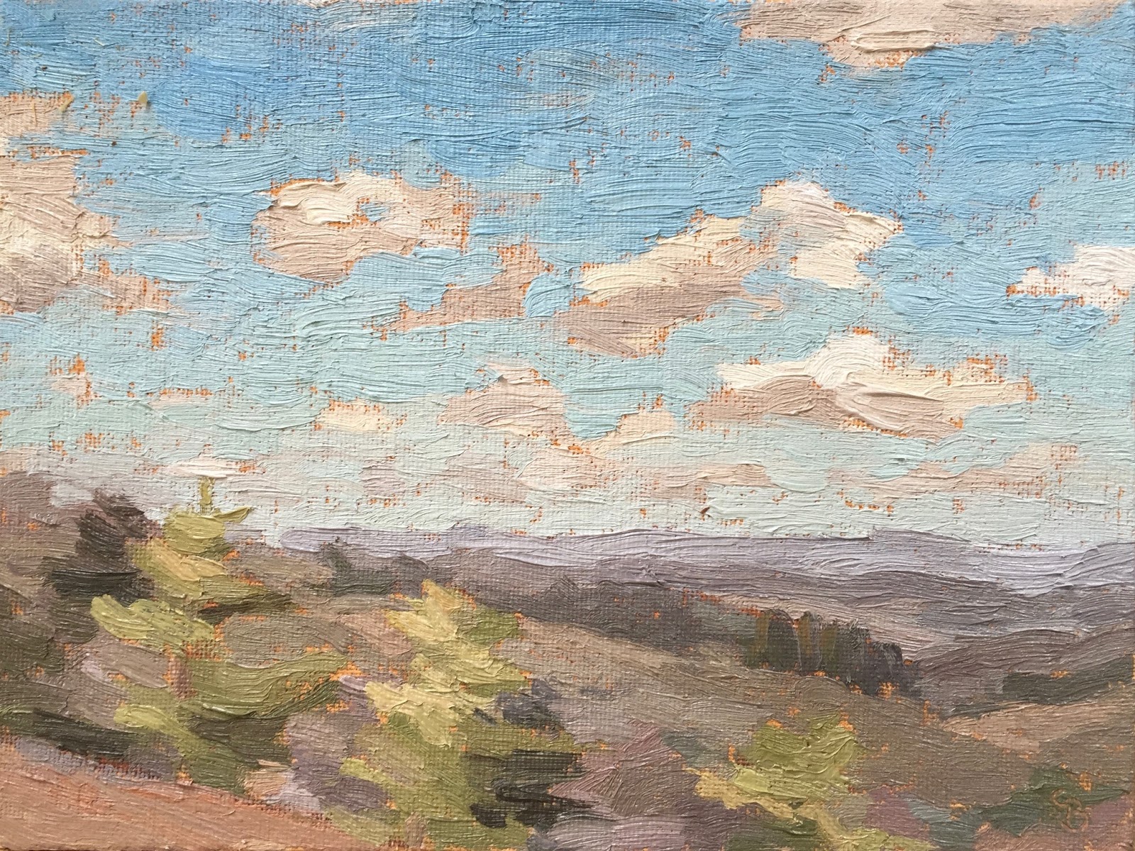 43 "Devil's Punch Bowl' 6x8" Clare Bowen