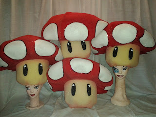 Gorro o Sombrero en goma espuma de Hongo de la Vida, Mario Bros