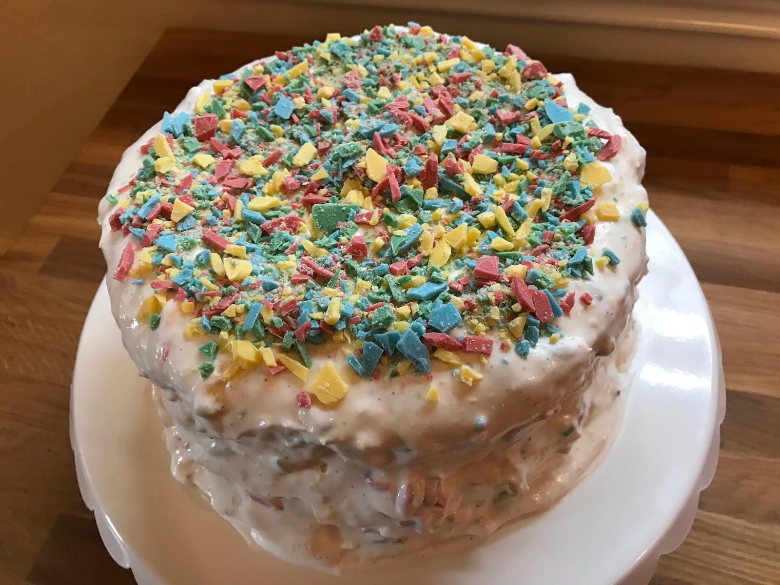 LactoseFree Girl Rainbow Chip Cake