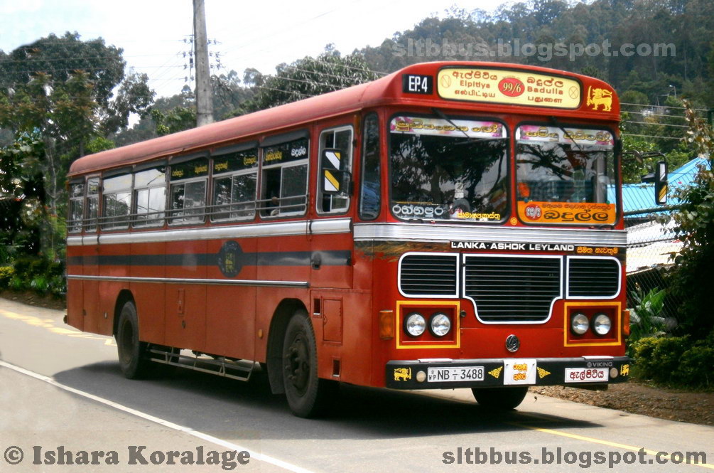 SLTB buses ශ්‍රී ලංගම බස් Ashok Leyland Viking 210 Turbo bus from