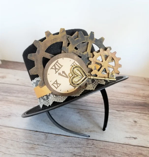 how to make a steampunk hat and hair accessory