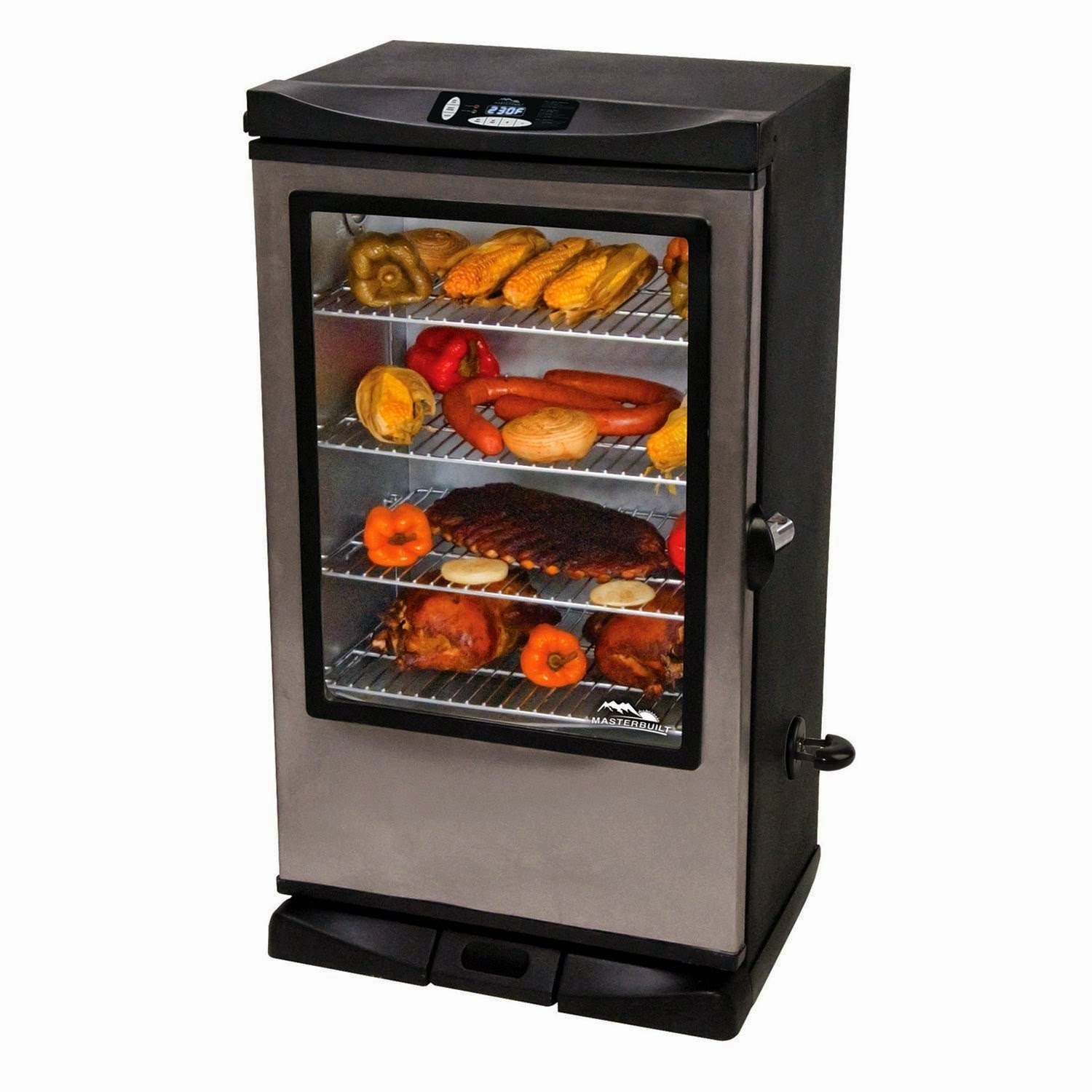 Masterbuilt 20075315 40" electric smoker with viewing window and RF controller, review, compare with 20070910 and 20070411