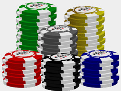 Poker chip stack graphics